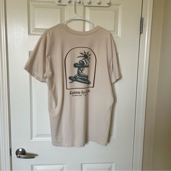 Mens XLarge Kansas by Katin soft t shirt cream - Picture 6 of 7